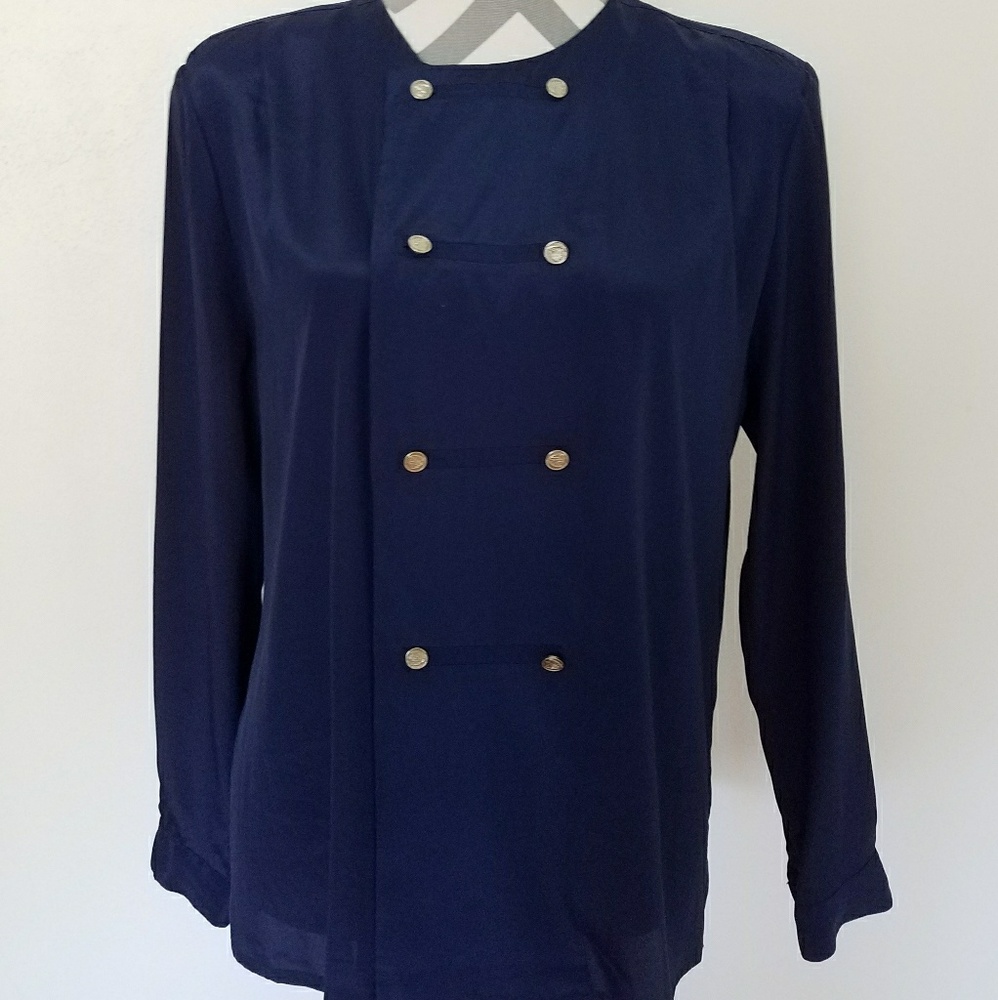 80’s-90’s Vintage Double Breasted Navy Blouse Sz 10